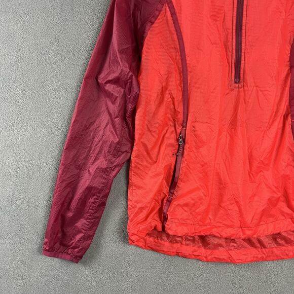 Kuhl Jacket Womens Medium Red Parajax Anorak Lightweight Full Zip Outdoor Hooded - Picture 4 of 9
